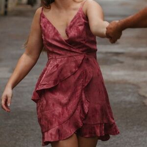 Alter’d State Mauve Ruffle Dress